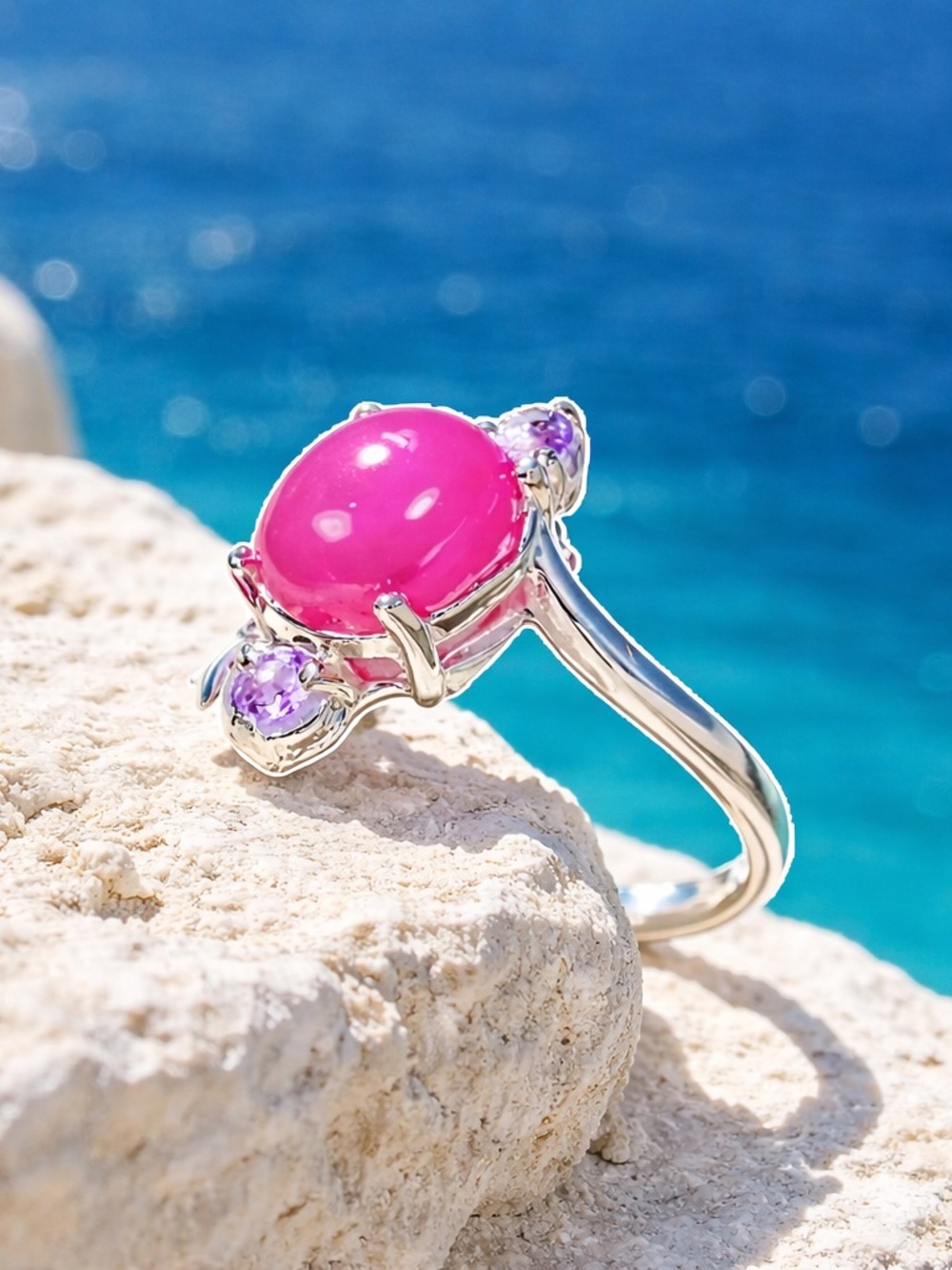 Ruby & Amethyst Ring - Picture 6 of 11
